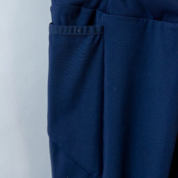 Gymshark | ASYMMETRICAL LEGGINGS High Waisted | Navy Blue Yellow | Sz. Small - Picture 5 of 8